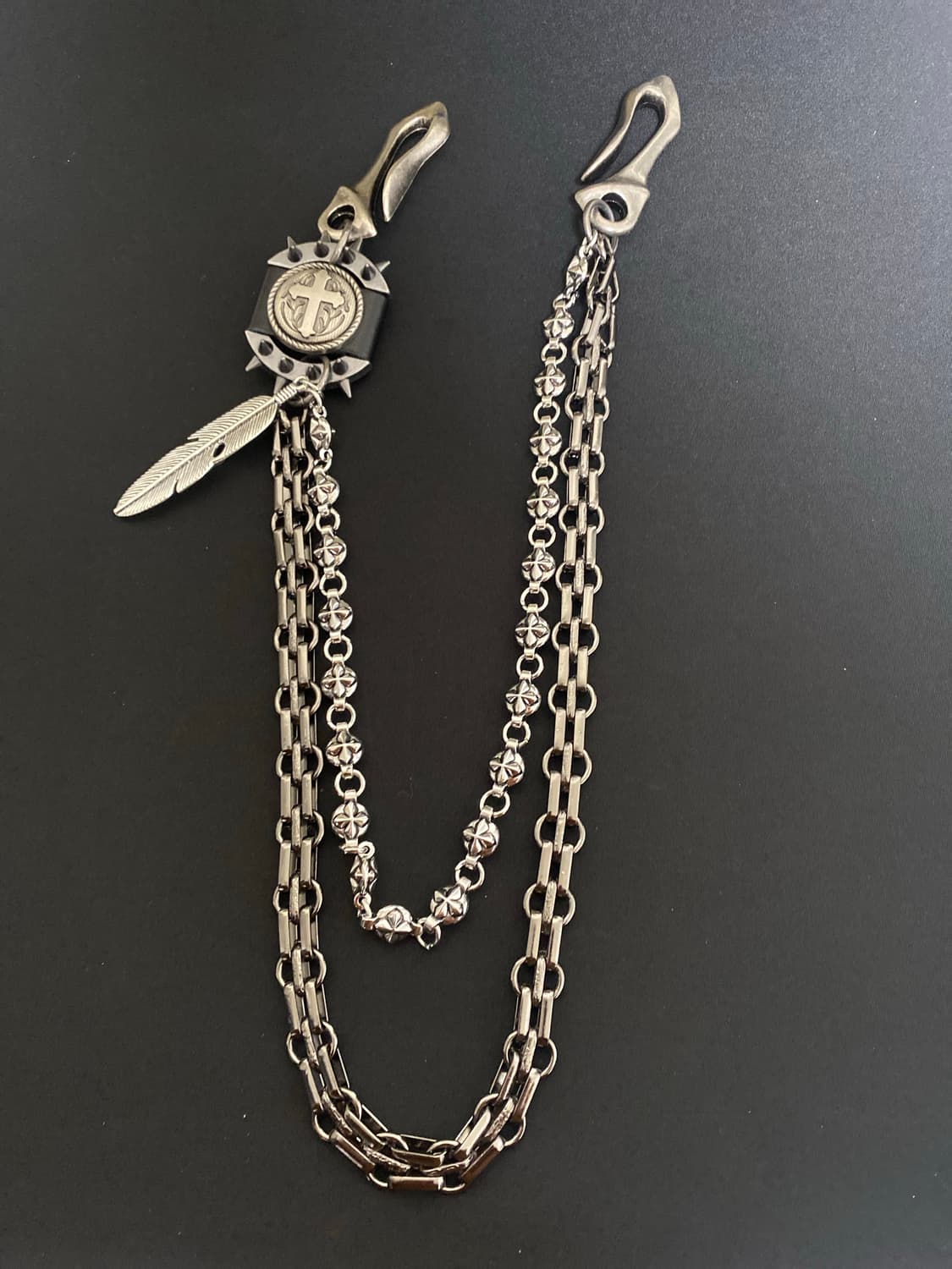 빈티지 크로스 팬츠 체인 상품이미지2