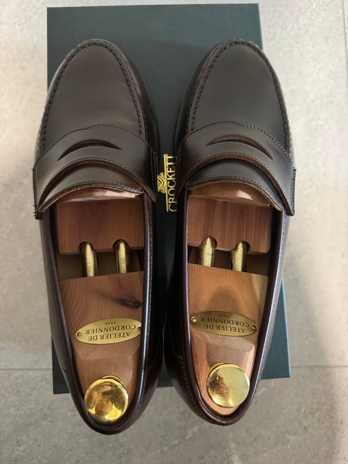 Crockett & Jones 하버드 코도반 로퍼(다크브라운) 상품이미지1