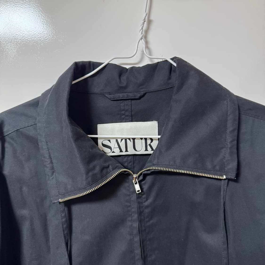 SATUR 블랙 지퍼 셔츠 자켓 L사이즈 상품이미지2