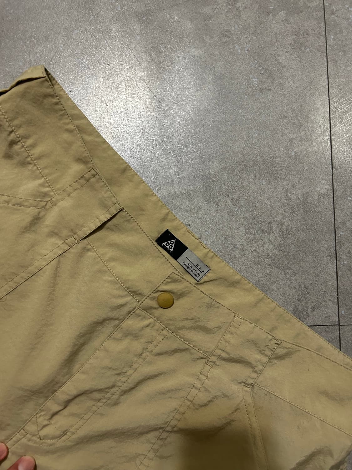 00s  나이키 ACG  샌드컬러 나일론 빈티지   유틸 카고 버뮤다 팬 상품이미지10