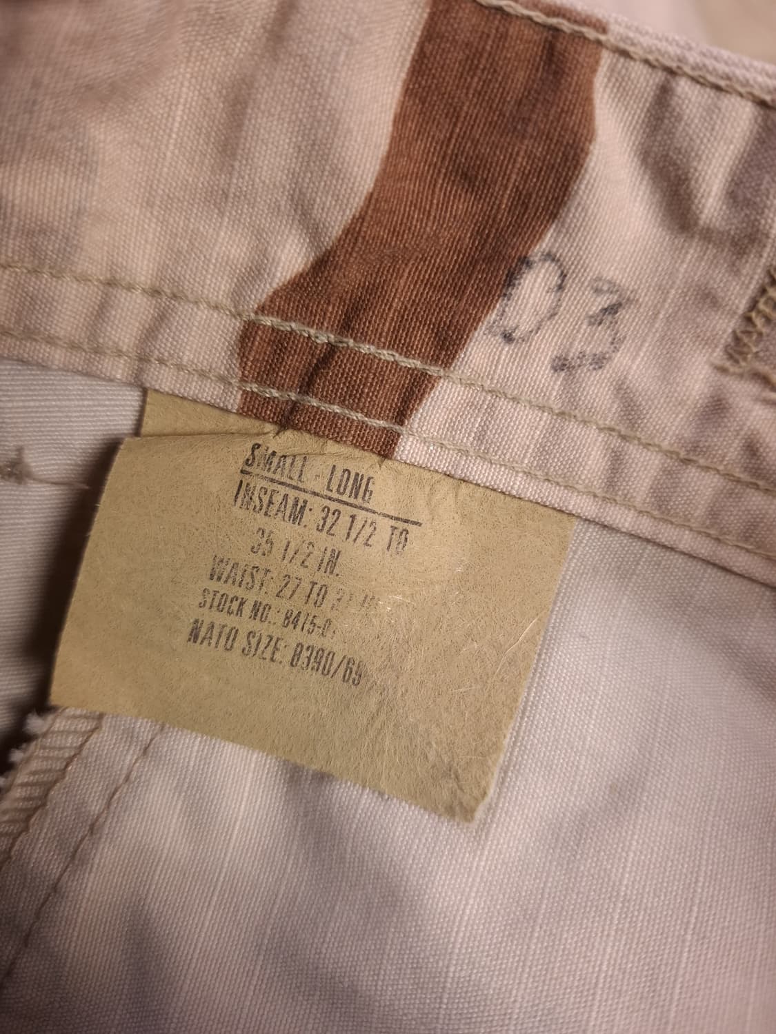 오리지날 미군 90's 사막삼색 BDU 팬츠 상품이미지2