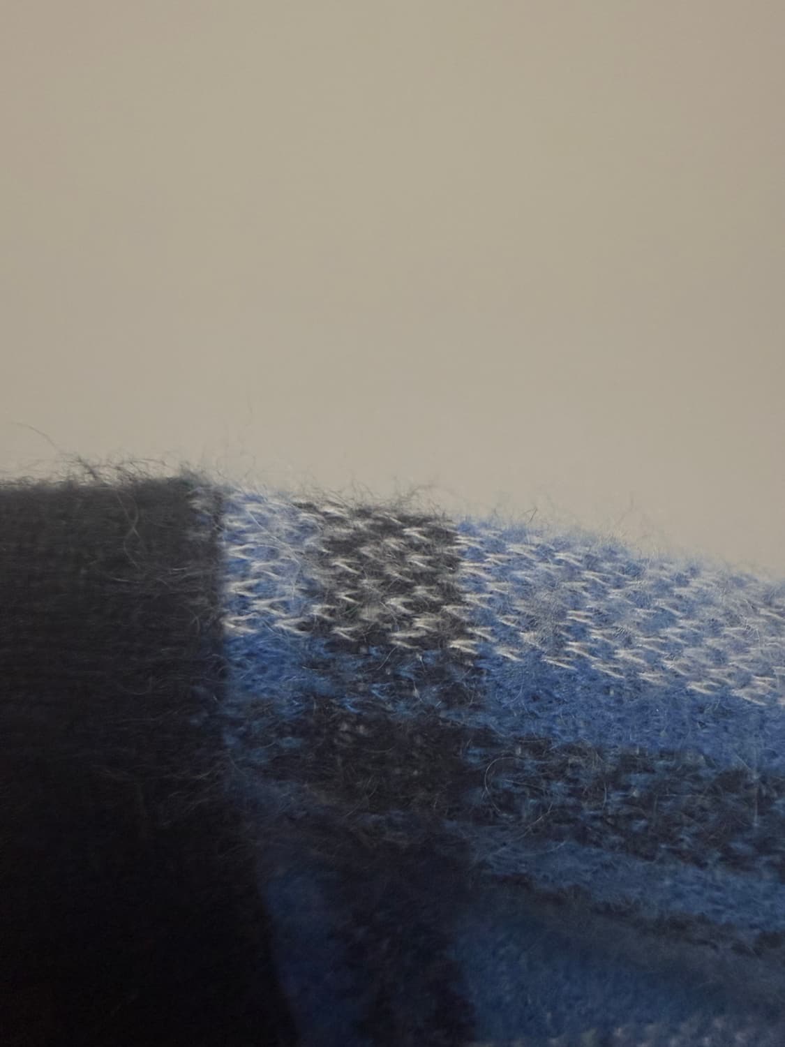 베이프 모헤어 니트 후드 블루  상품이미지5