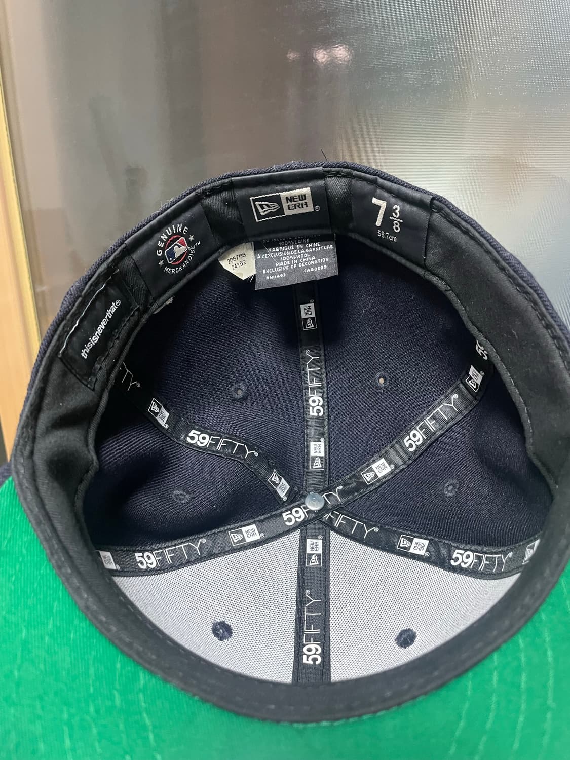 디스이즈네버댓X뉴에라 59fifty 클래식 네이비738(58.7) 상품이미지4
