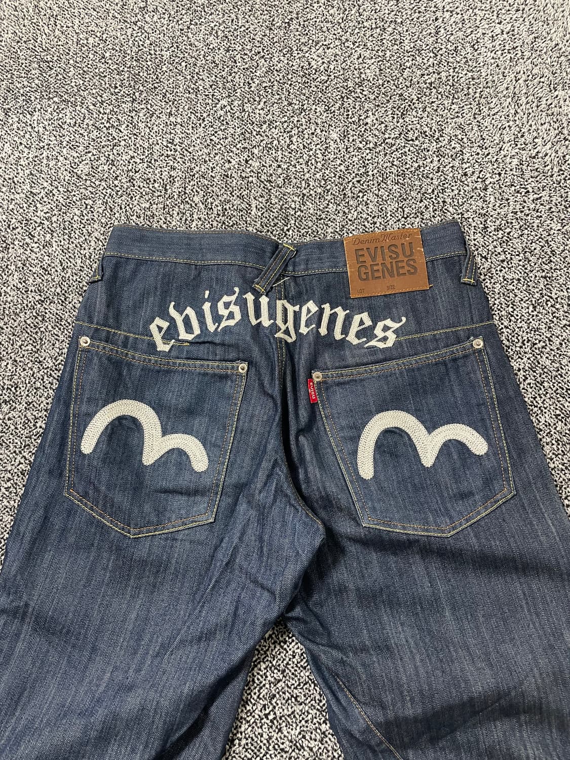 빈티지9. 에비수 진스 로고 데님 청바지 팬츠 갸루 오네갸루 상품이미지1
