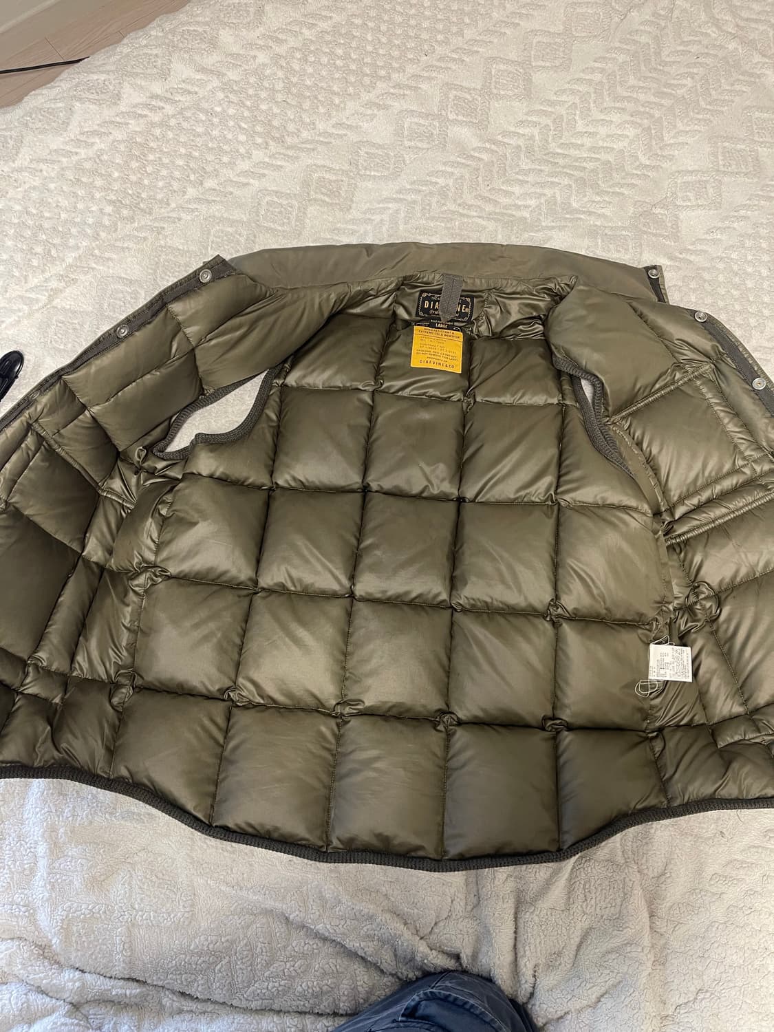 디아프바인 덕다운 퀼팅 베스트 L 상품이미지5