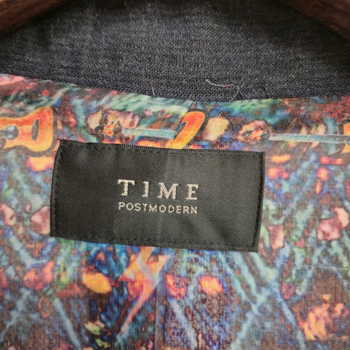 TIME 핑크 트위드 데님 배색 자켓 88-98-165 상품이미지2