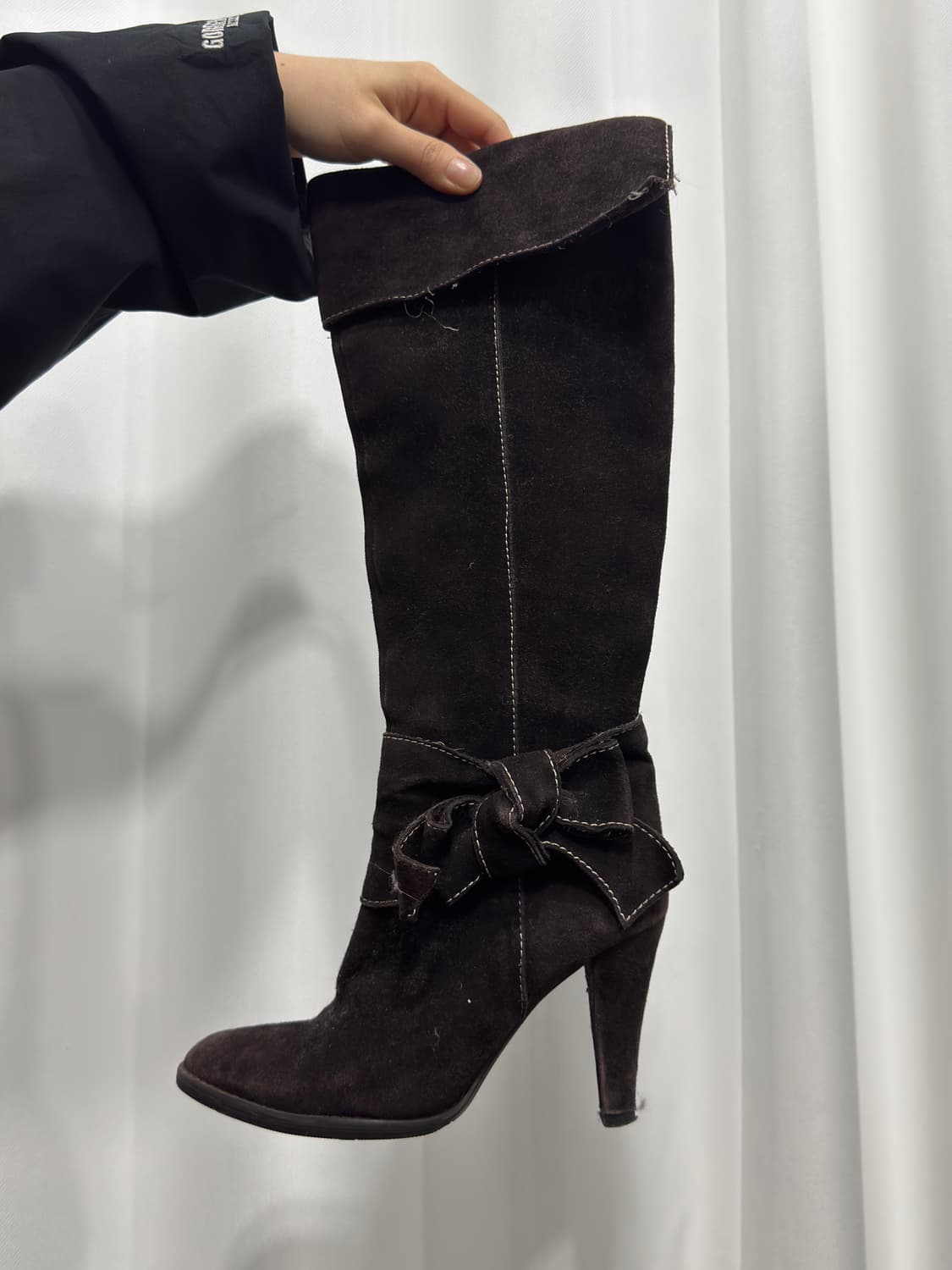 suede ribbon boots 상품이미지8