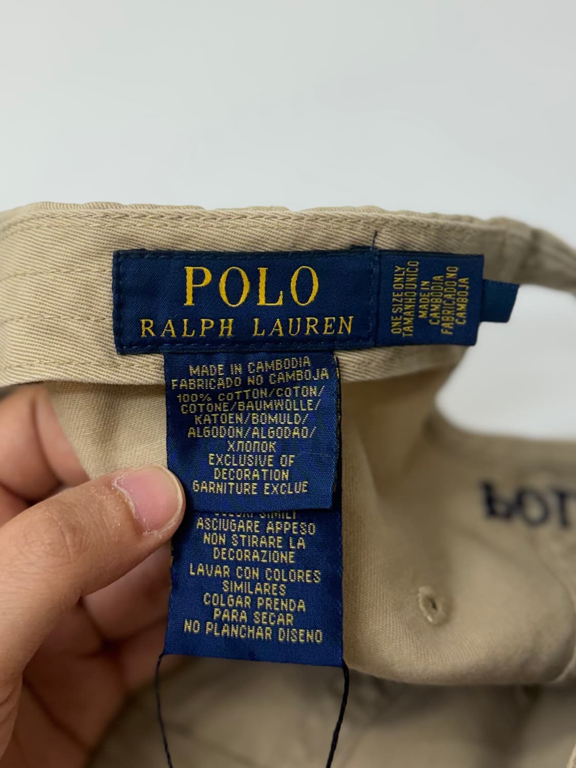 Polo 폴로 랄프로렌 코튼 치노 베이지색상 볼캡 상품이미지5