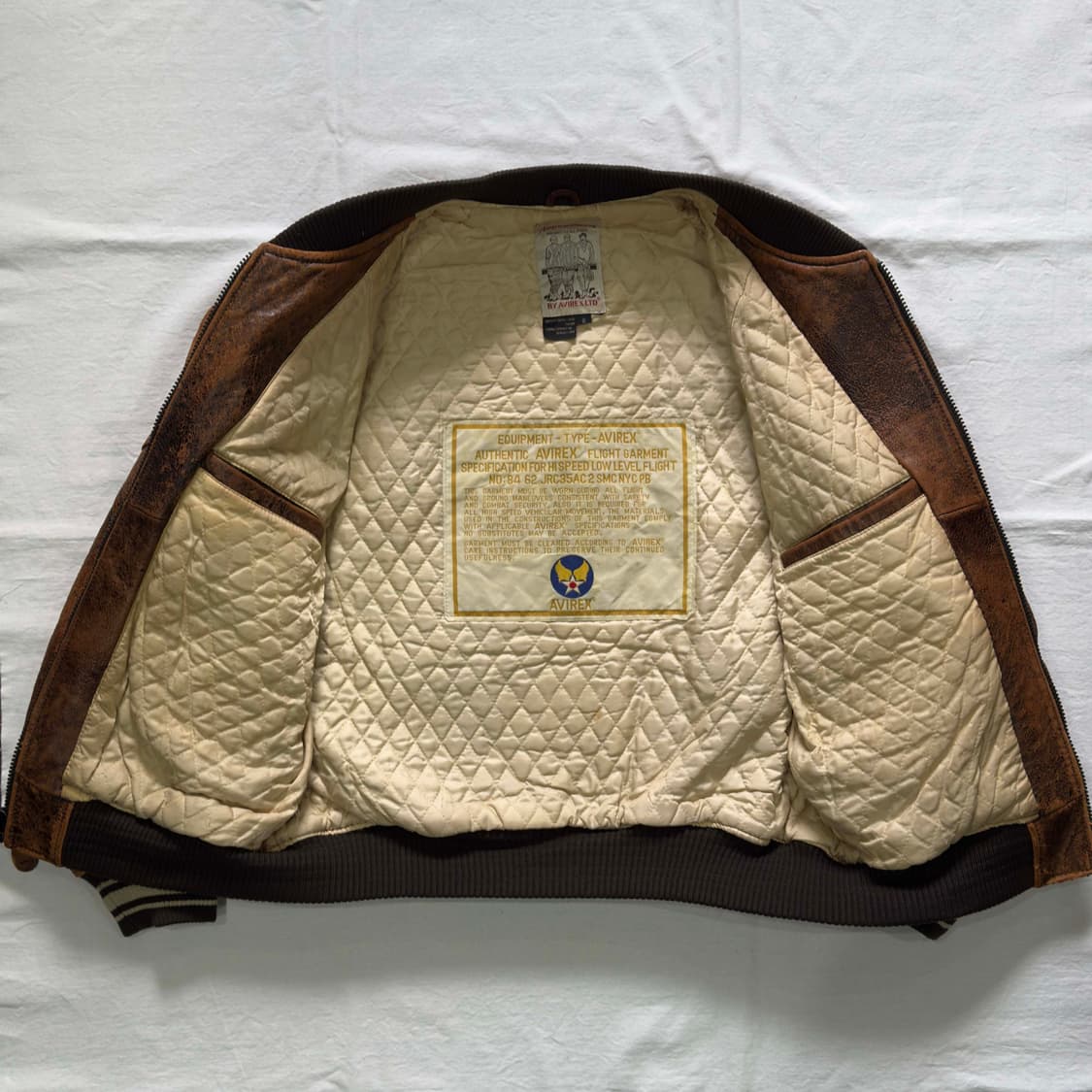 아비렉스 아이콘 레더 바시티 자켓 상품이미지5