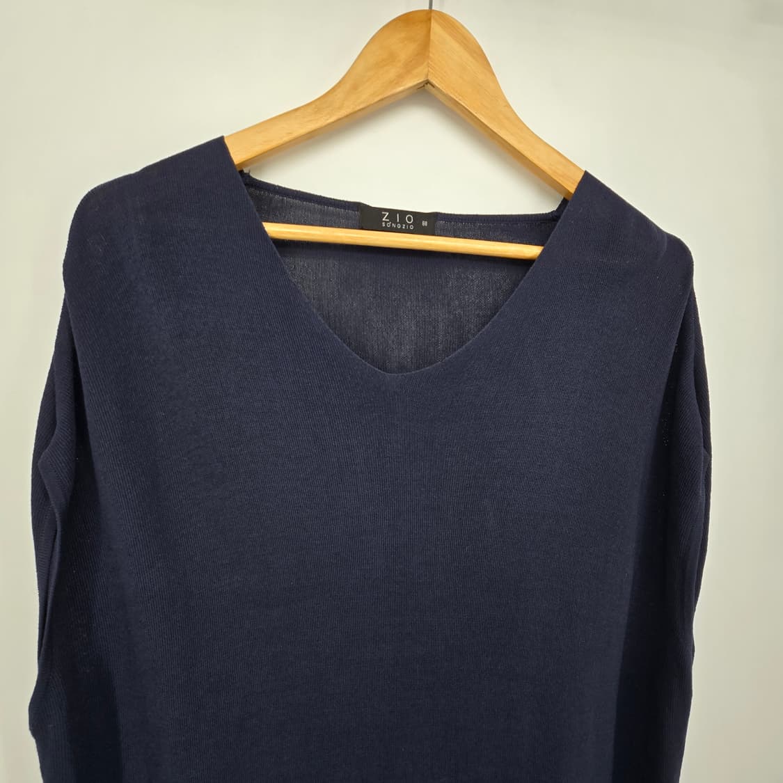 ZIO SONGZIO 썸머 니트 슬리브리스 원피스 네이비 88 상품이미지3