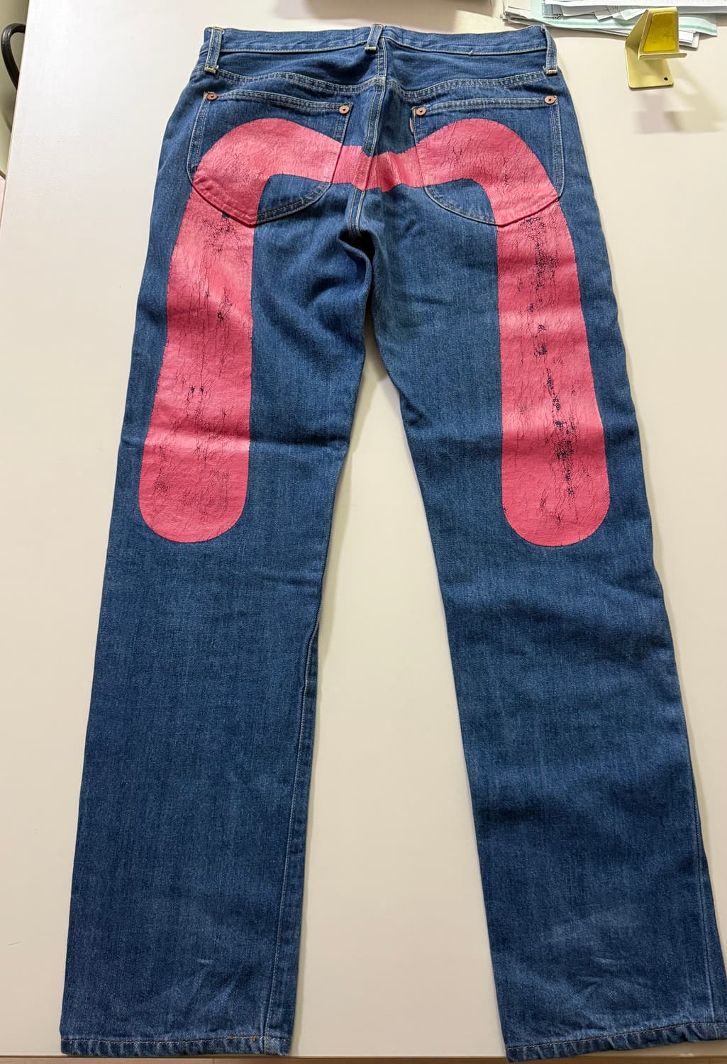 에비수 evisu donna 핑크 빅로고 셀비지 데님팬츠 청바지 Wome 상품이미지1