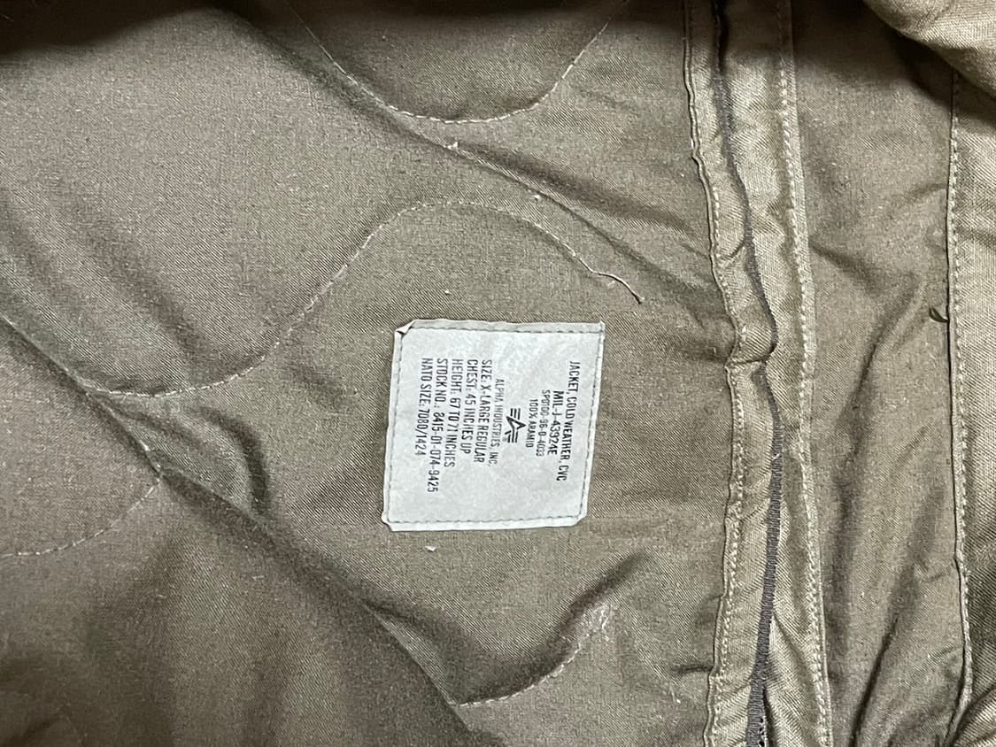 USAF Cold weather Flyers Jacket 상품이미지4