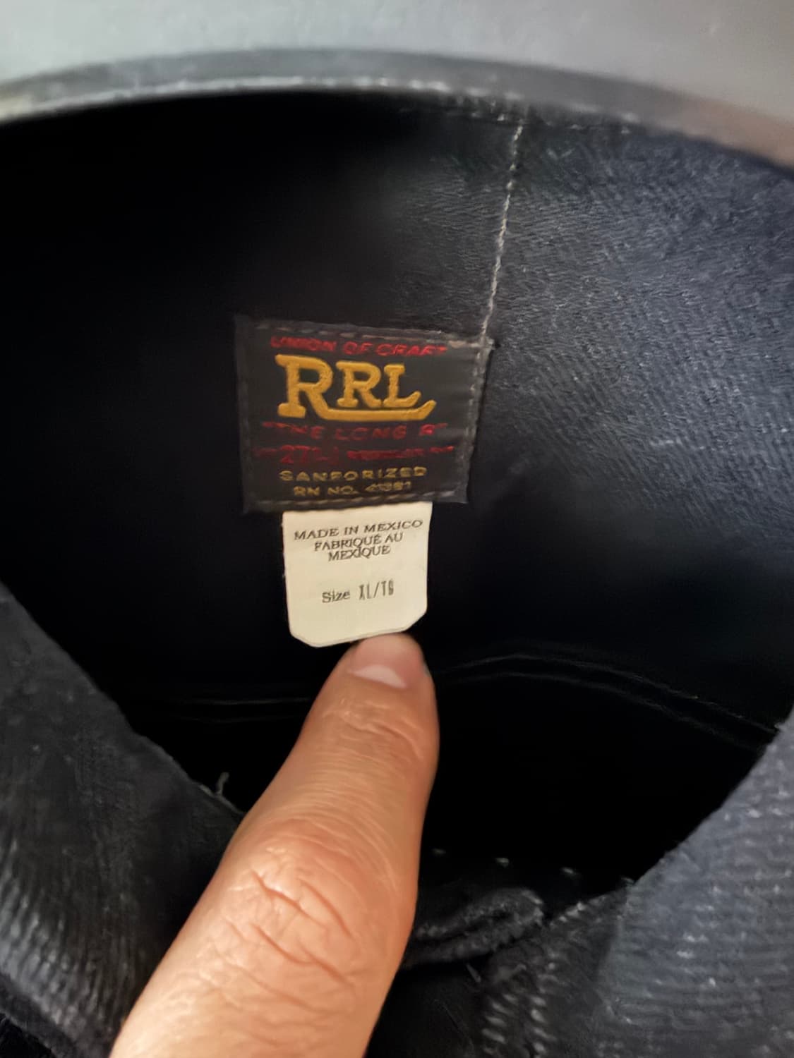Rrl lot271 블랙 xl판매 상품이미지2