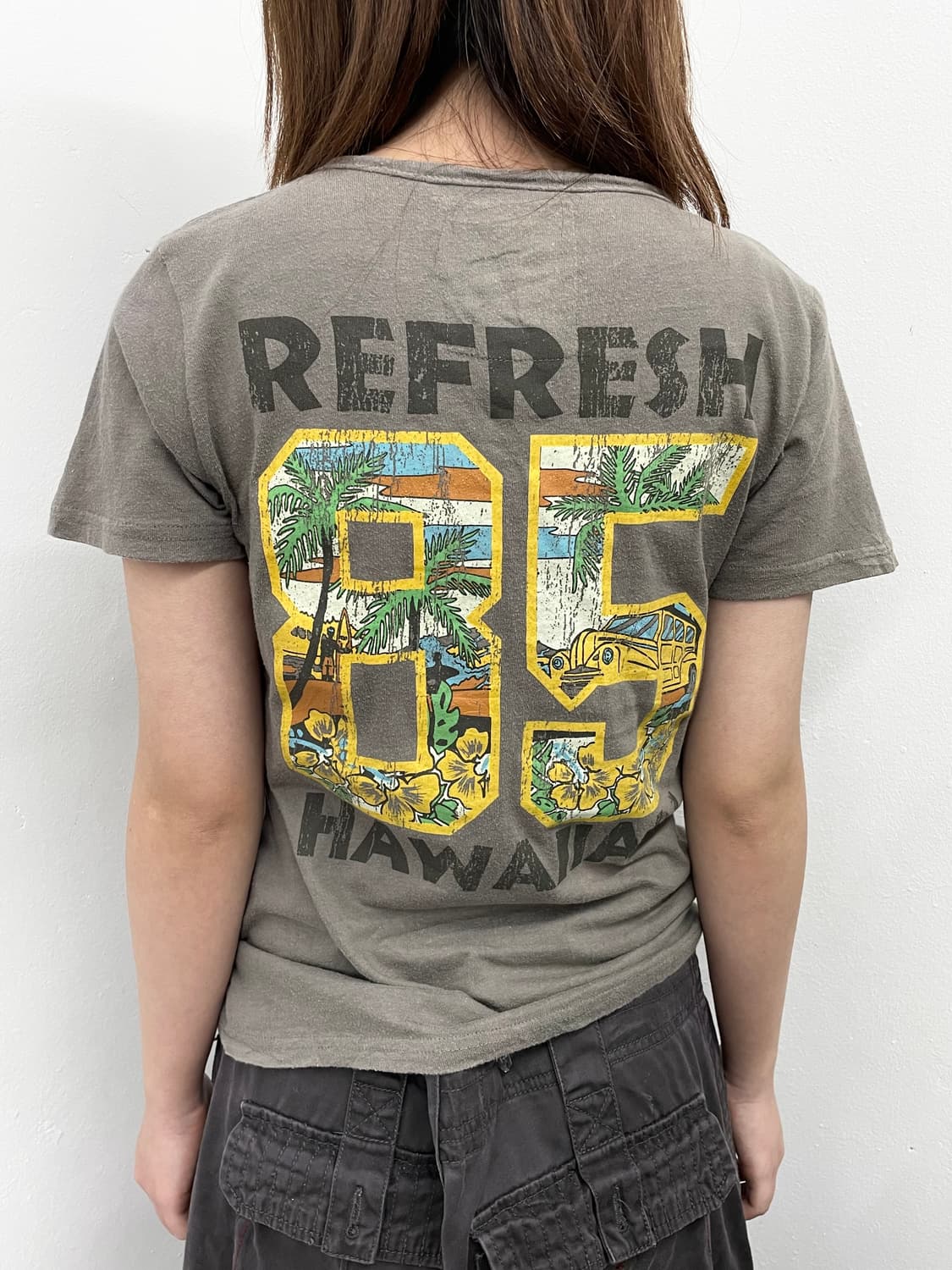 y2k 버튼 프린팅 티셔츠 상품이미지3