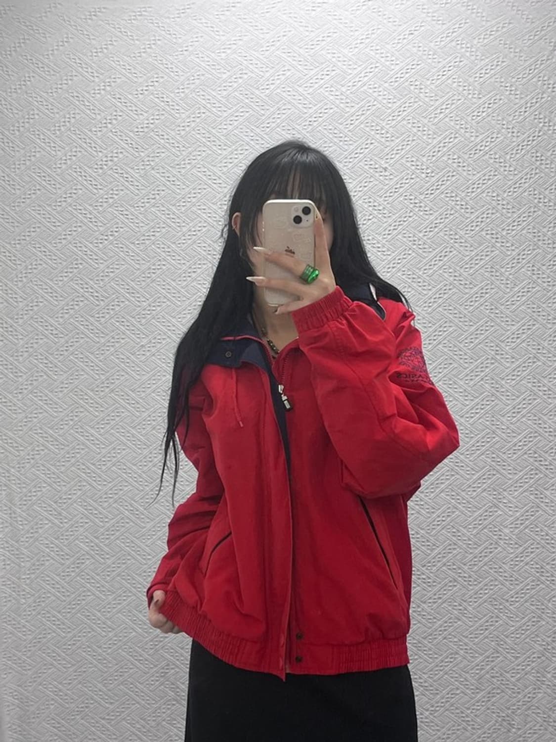 아식스 올드스쿨 레트로 오버핏 윈드브레이커 바람막이 105 C08439 상품이미지1