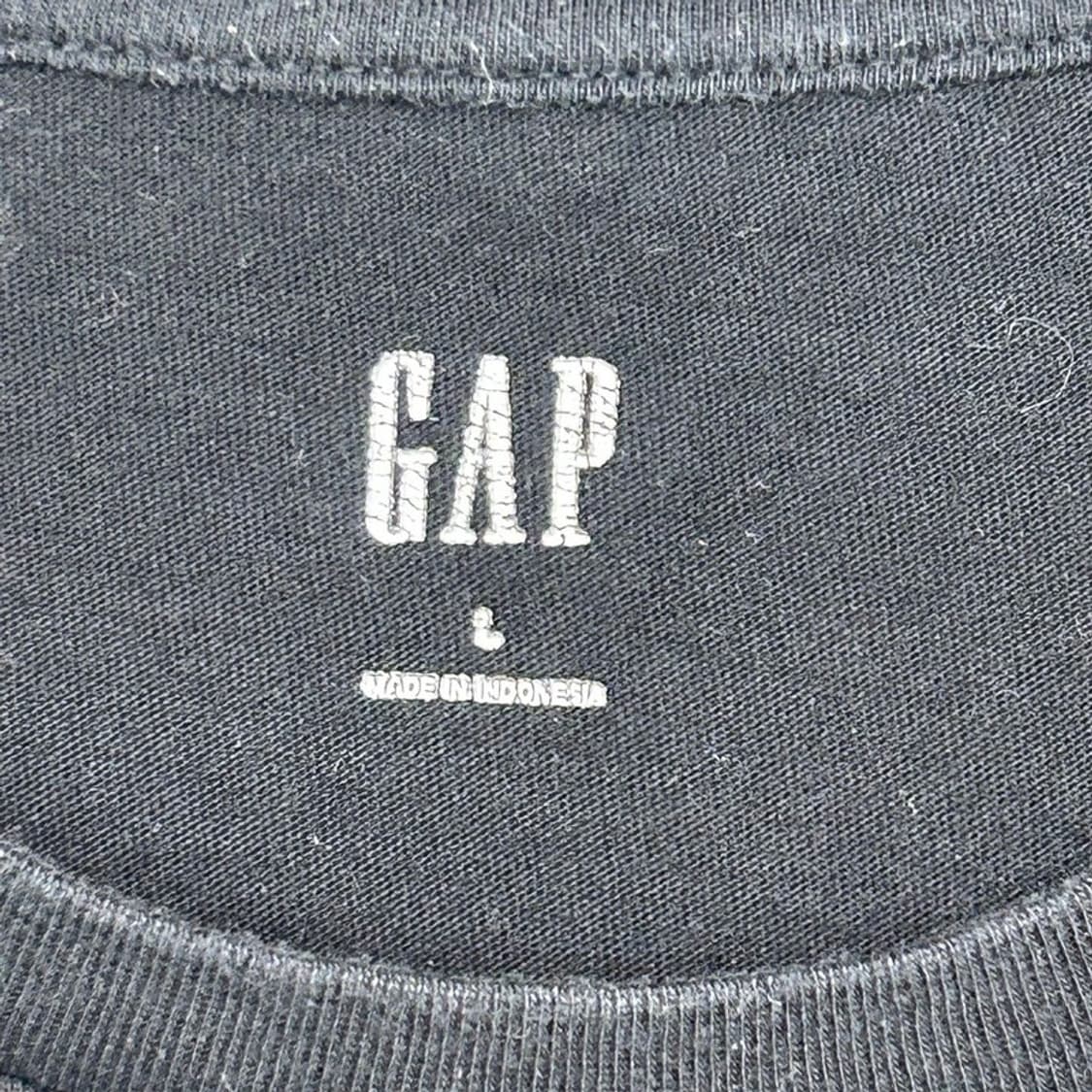 GAP 프린팅 반팔티 블랙 L 상품이미지5