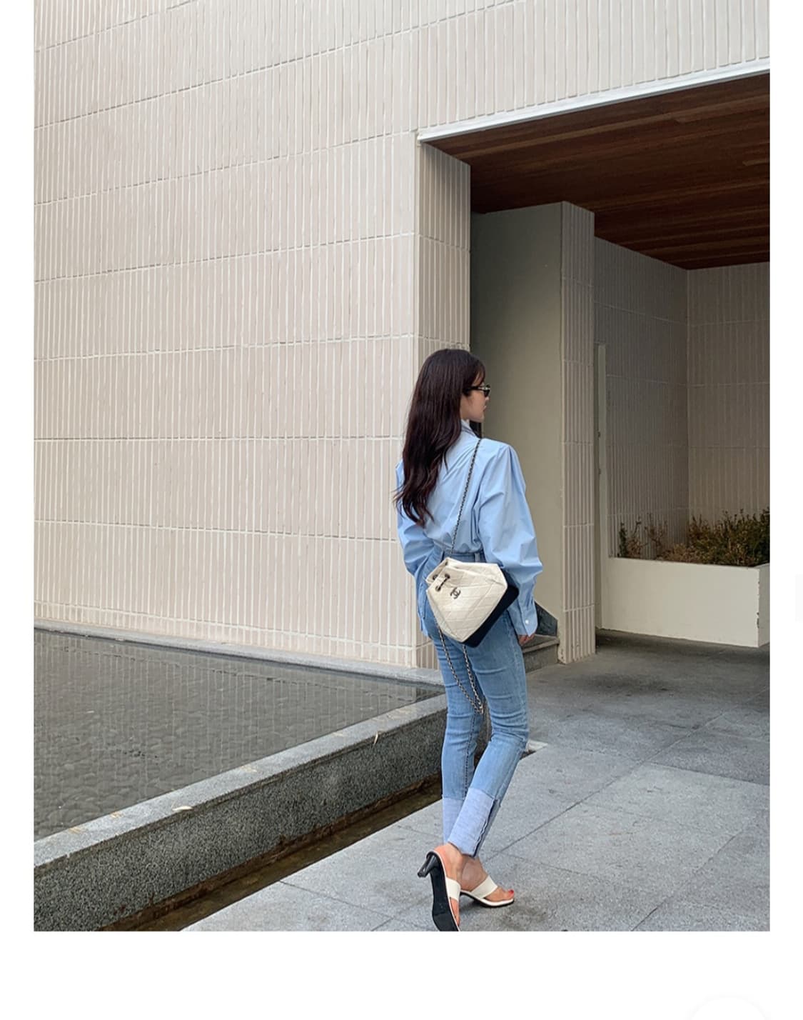 MONROE 롤업 데님 스키니진 (M) 상품이미지4