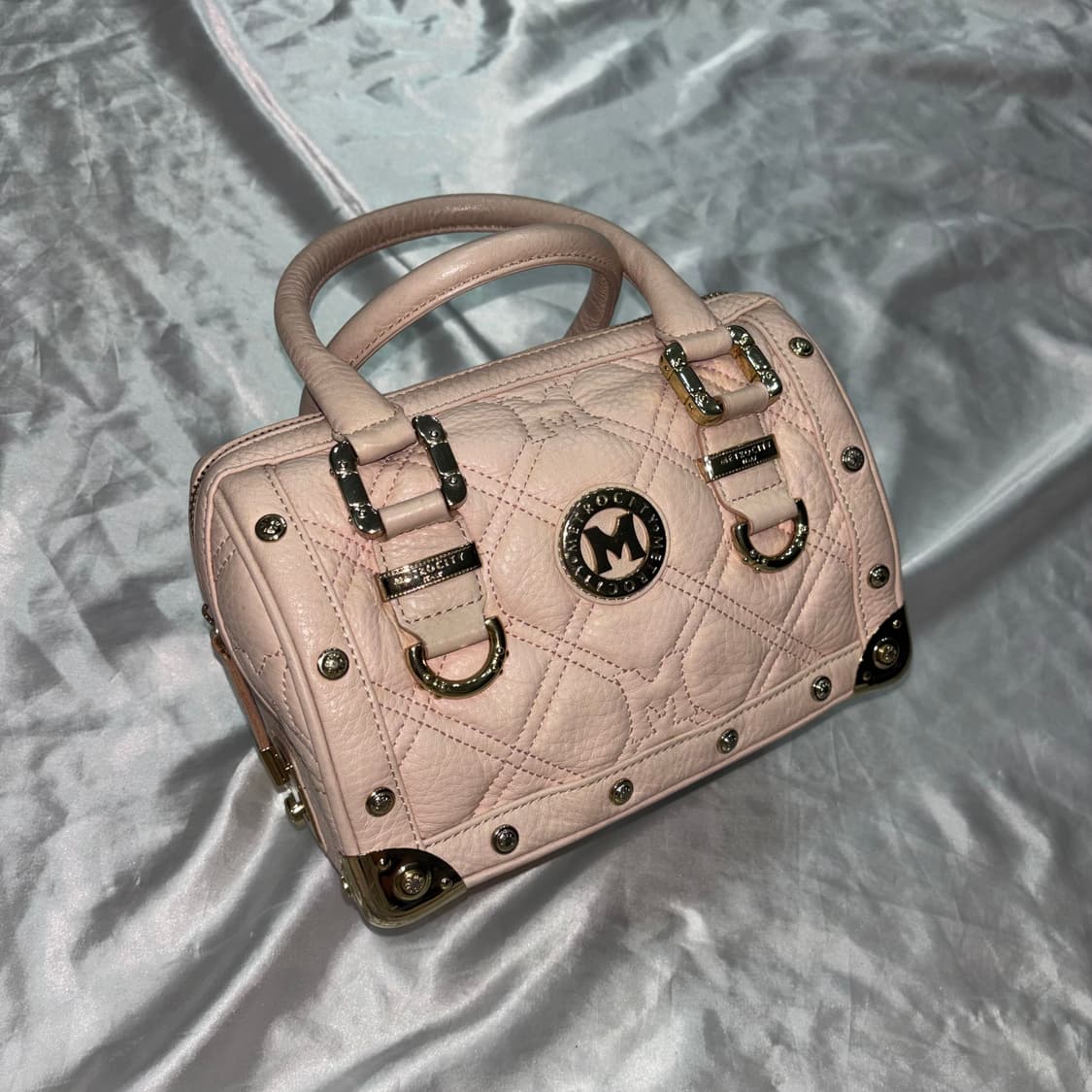 빈티지 메트로시티 핑크 퀄팅 토트백 가방 / 갸루 y2k 상품이미지9