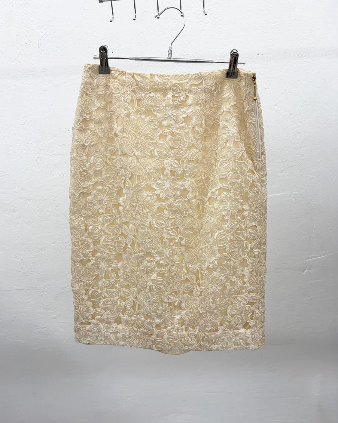 플로럴 실크 스커트 상품이미지1