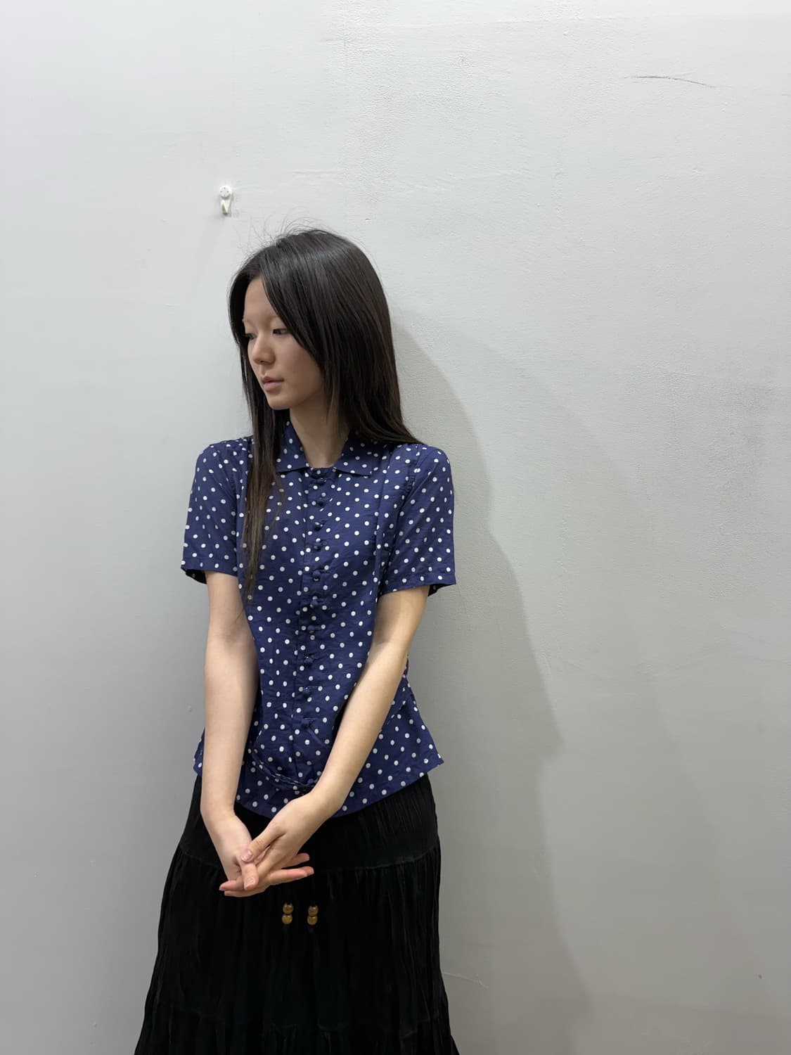 올드 캐피탈 도트 블라우스 상품이미지1