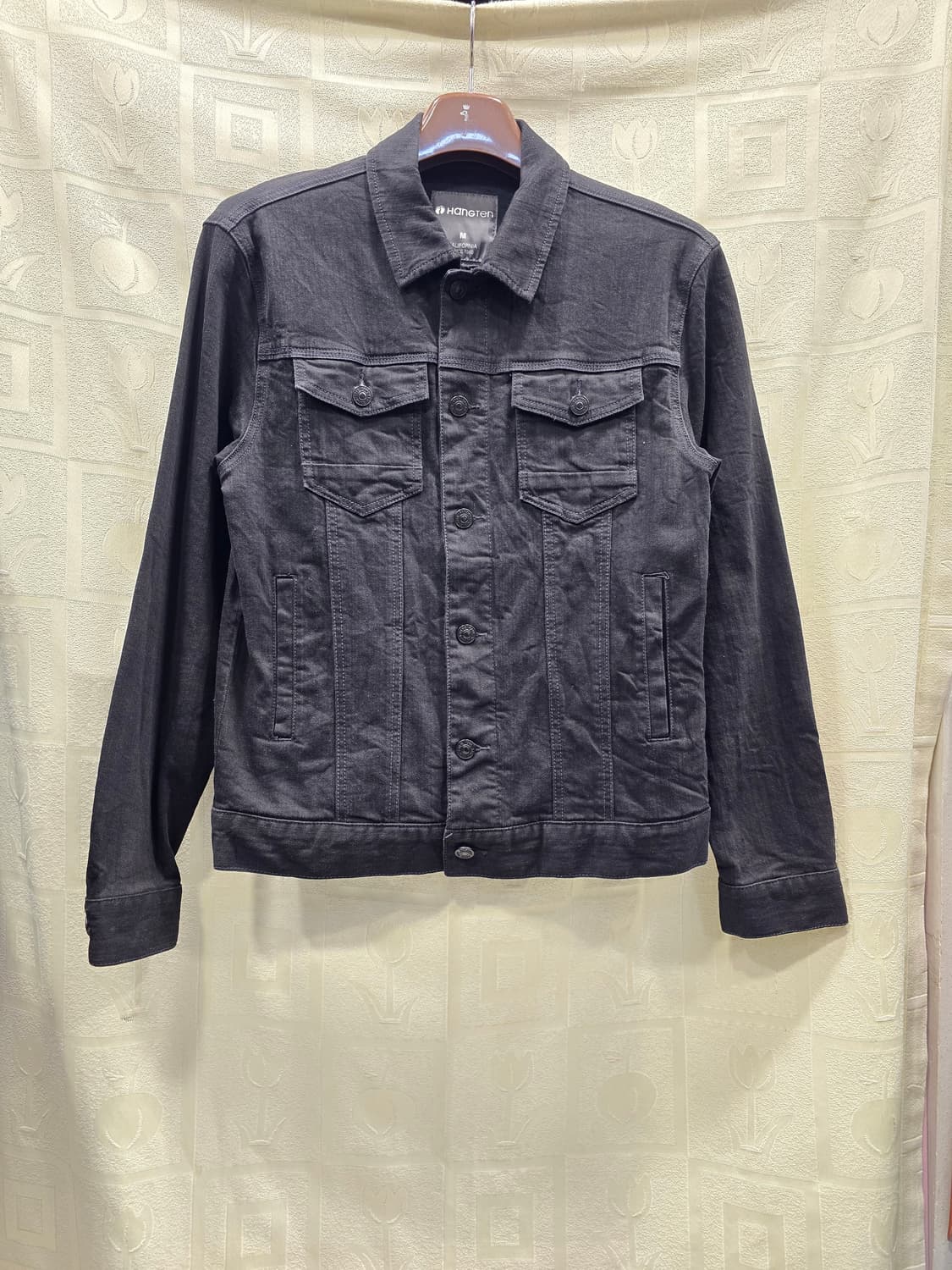 행텐 남성 블랙 데님 자켓 M(95) 상품이미지1