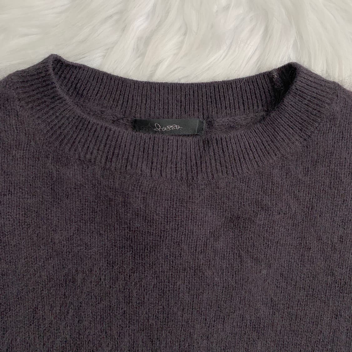 일본 빈티지 ROSSO 옆트임 언발 라운드 니트 1757 상품이미지3