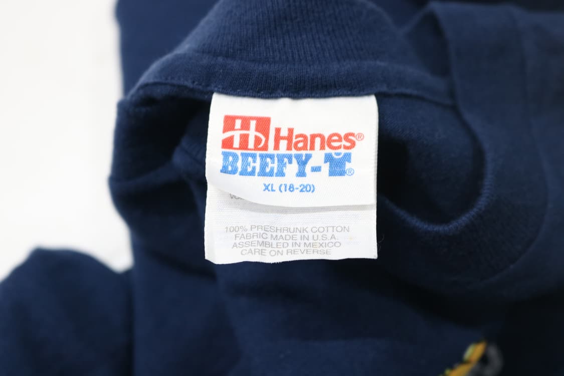 헤인즈 90s 빈티지 샌프란시스코 캐릭터 네이비 반팔티셔츠 (XL) 상품이미지6