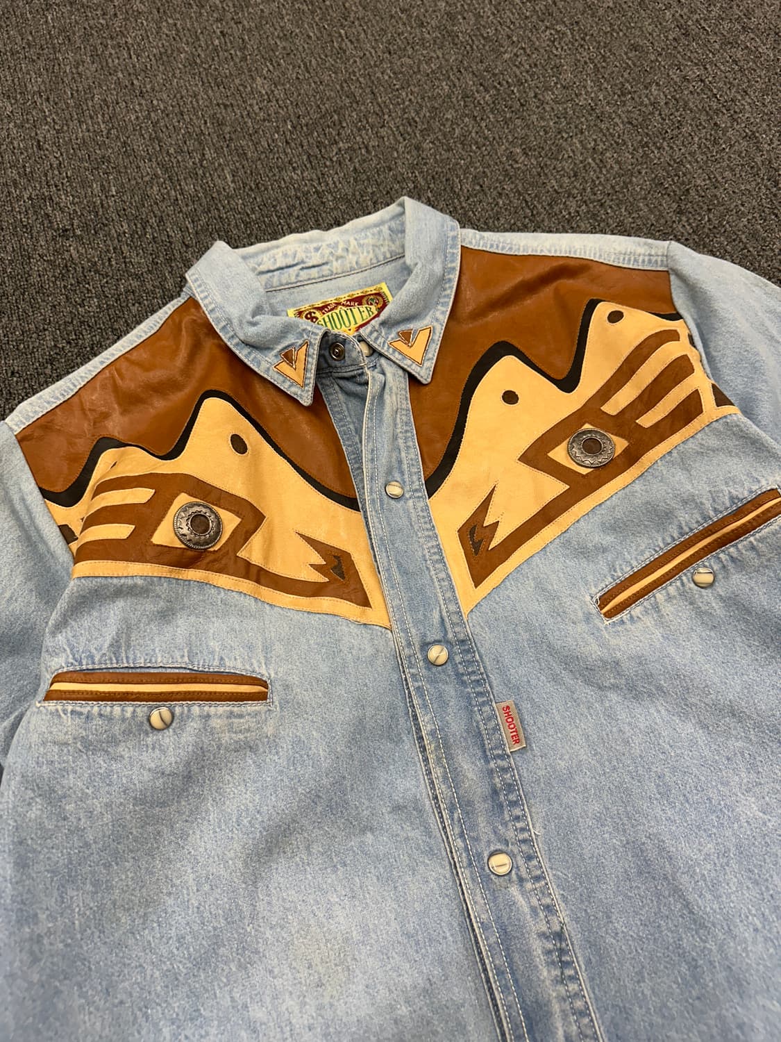 SHOOTER 재패니즈 빈티지 웨스턴셔츠 데님셔츠 상품이미지4