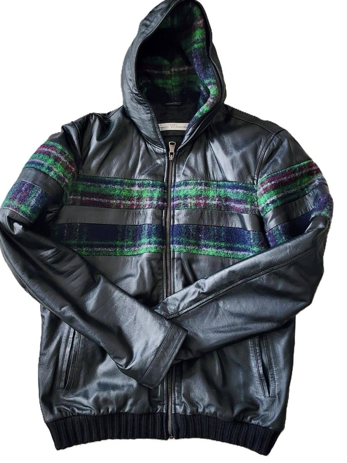 Italy wool docking hooded leather 상품이미지1