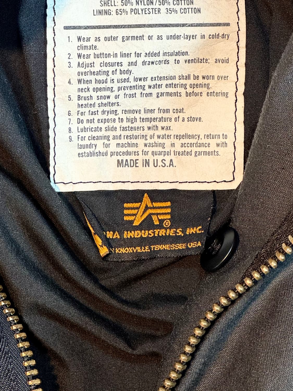 알파 인더스트리 M-65 필드자켓  상품이미지3