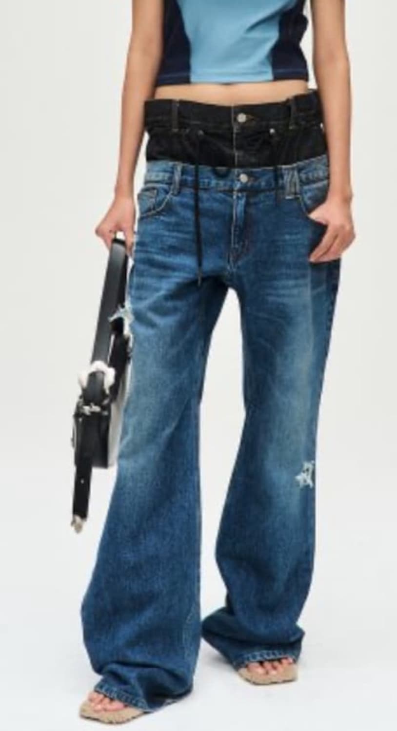 앤더슨벨 더블 웨이스트 진  상품이미지1