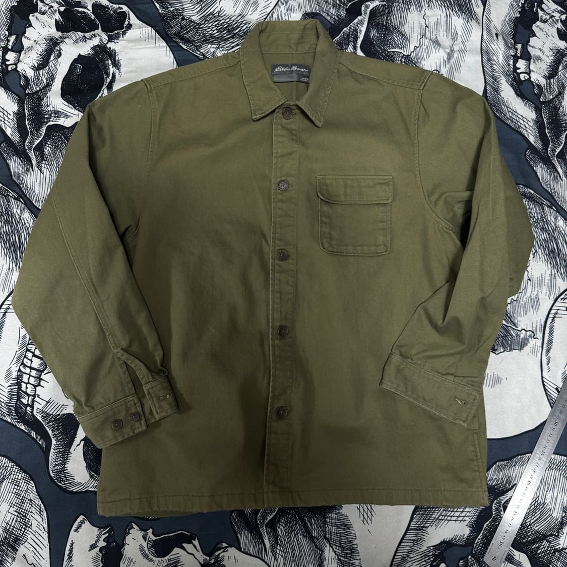 에디바우어 카키 셔츠자켓 2XL사이즈 상품이미지1