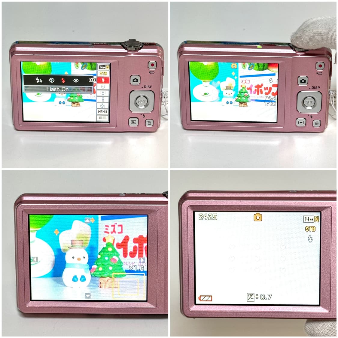 카시오 엑슬림 ZS5 베이비핑크 빈티지디카 상품이미지5