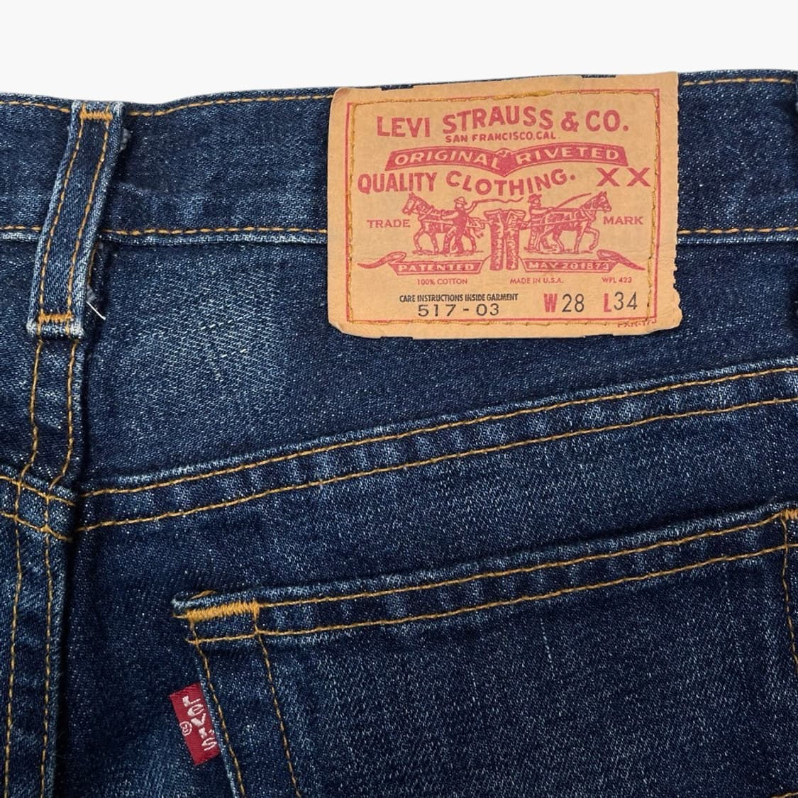 리바이스 Levis 진청 517-03 USA 부츠컷 데님팬츠 W28L34 상품이미지7