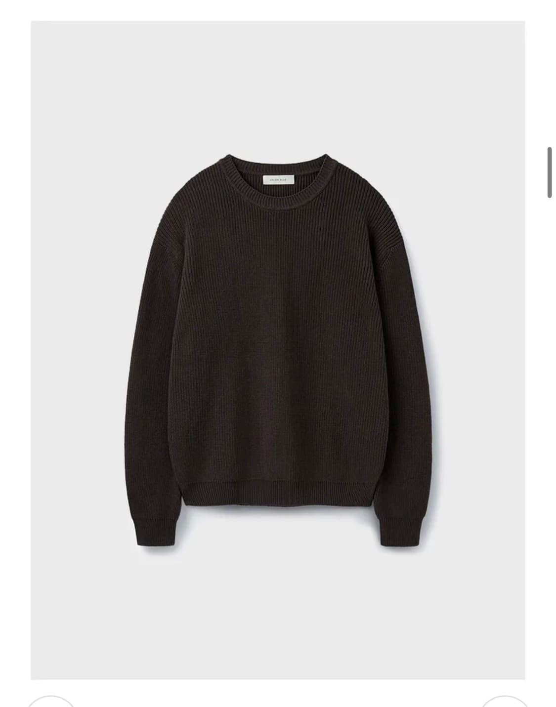 유니온블루 하드 트위스트 캠퍼 니트 딥브라운 M사이즈 팝니다 상품이미지1