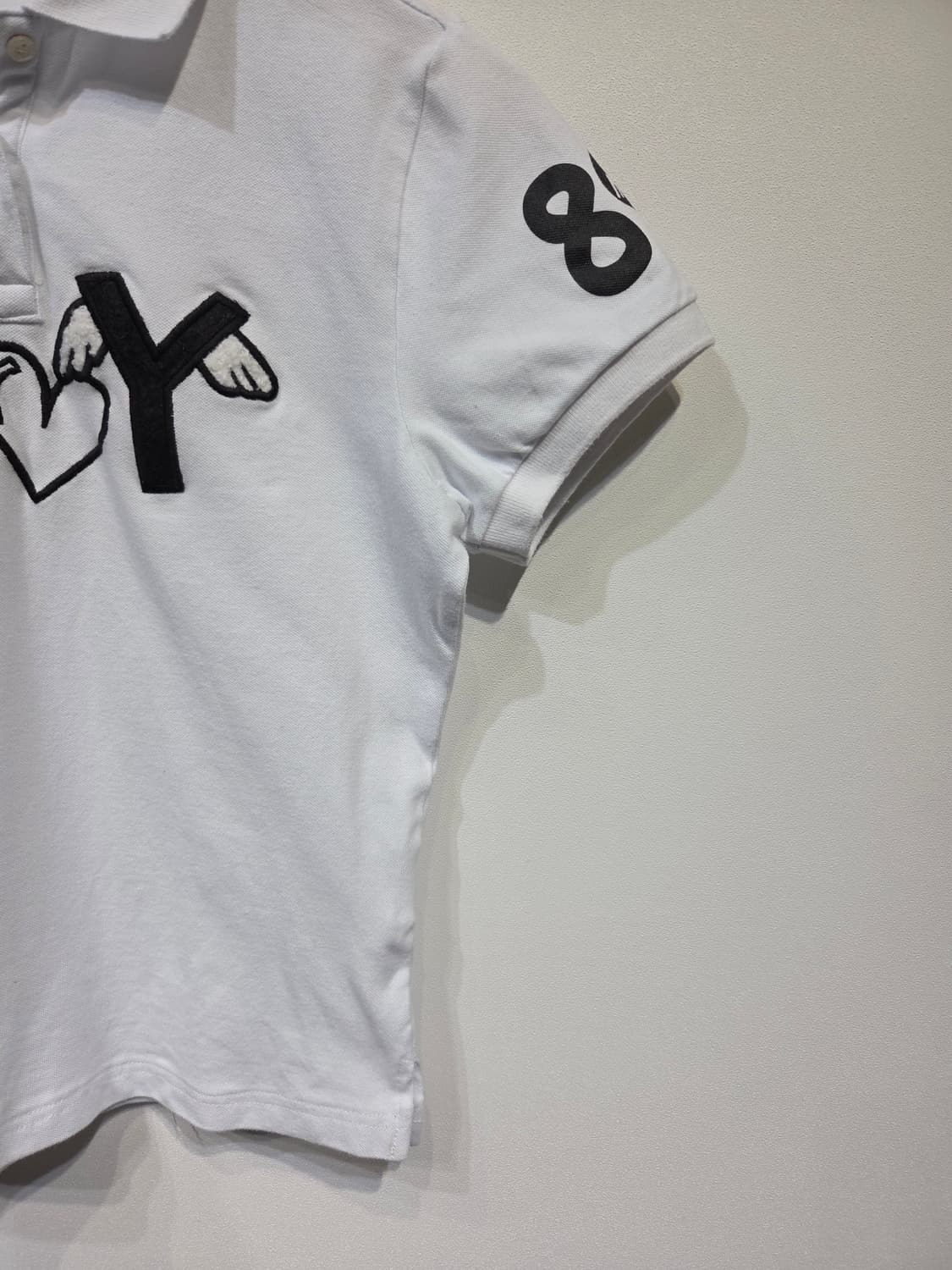 파리게이츠 PG 빅로고 자수 화이트 카라티 상품이미지5