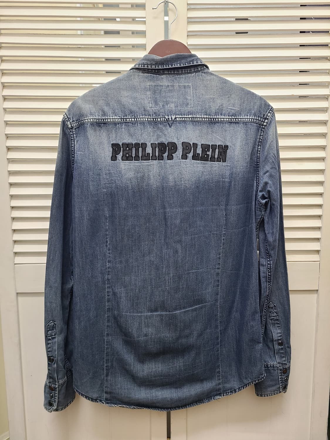 필립플레인 레더 포켓 데님 셔츠 상품이미지7