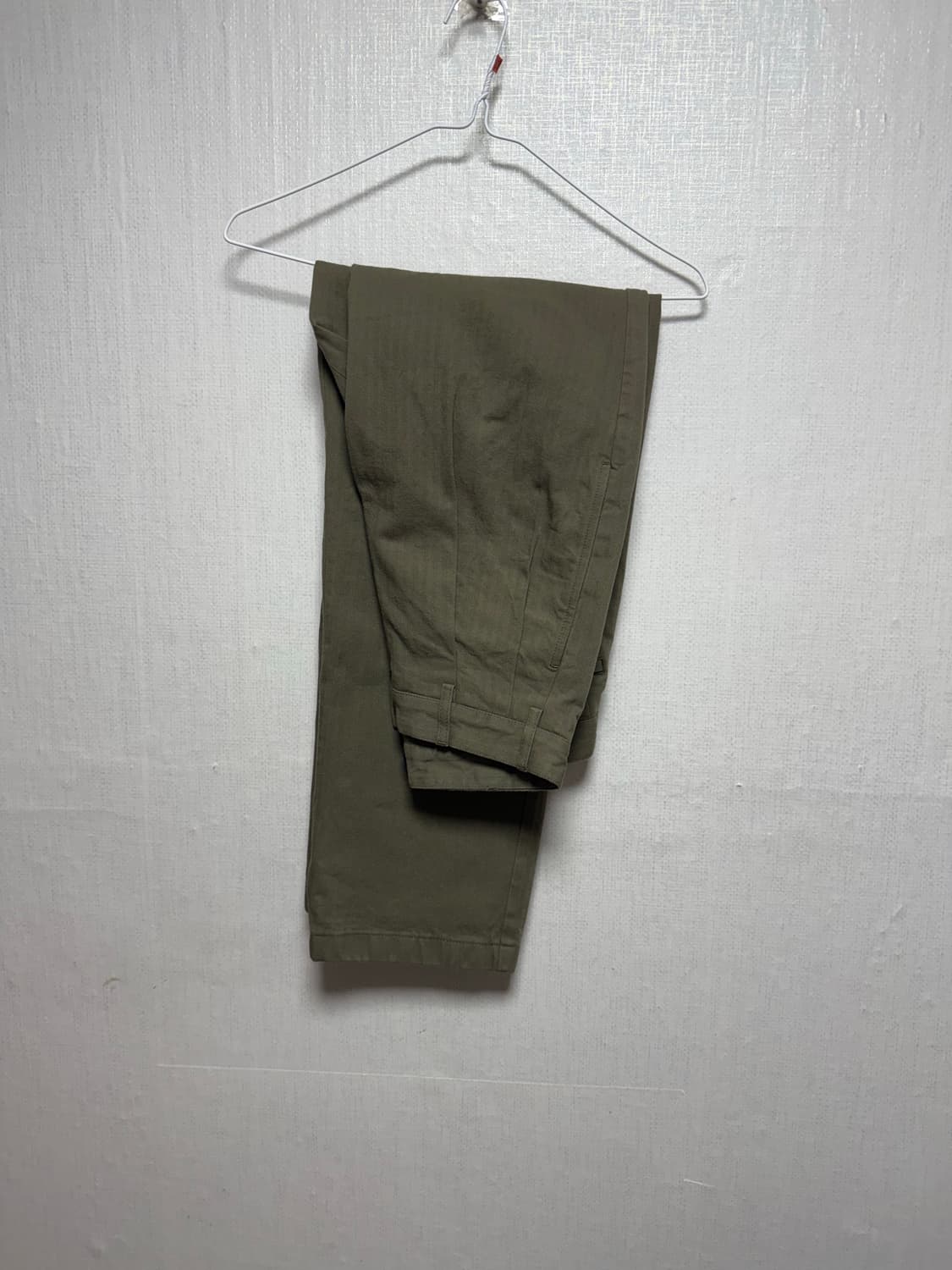 Noah 노아 트윌 올리브 더블 플리츠 팬츠 새제품 (26, 여성) 상품이미지2