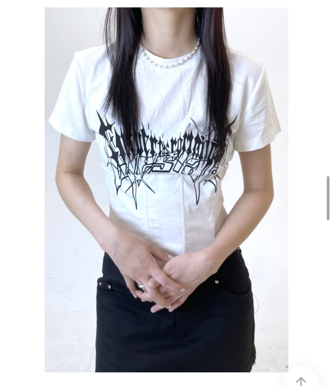 다즈데이즈 y2k 코르셋 스트링 티셔츠 상품이미지2