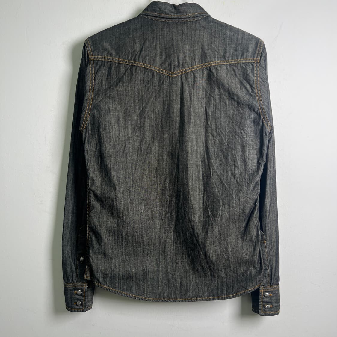 빔즈 웨스턴 블랙 데님 셔츠 S 상품이미지6