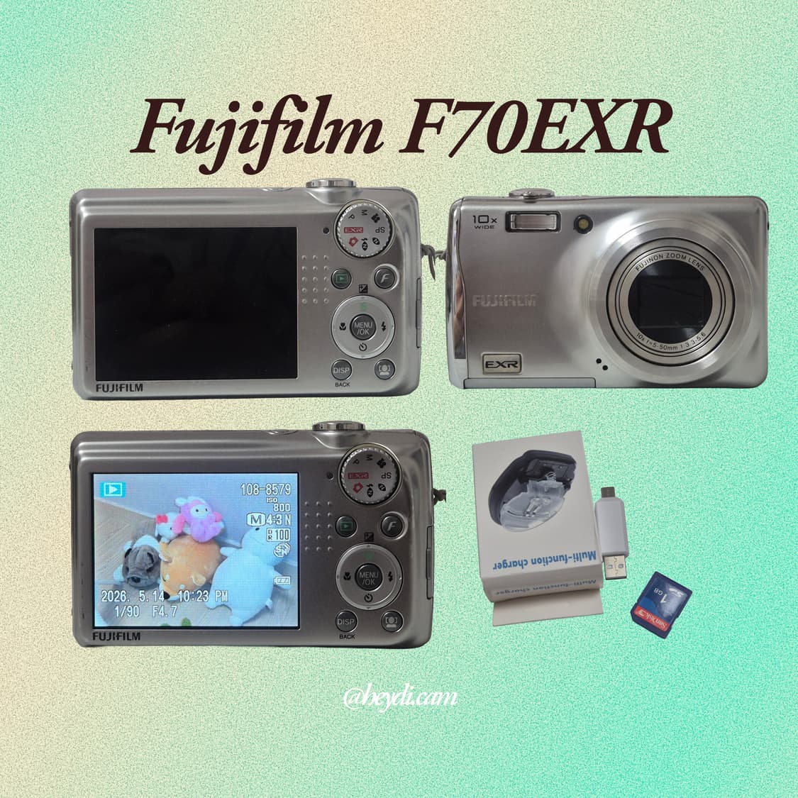 (아일릿원희) 후지 F70EXR(fuji F70EXR) 실버 상품이미지2