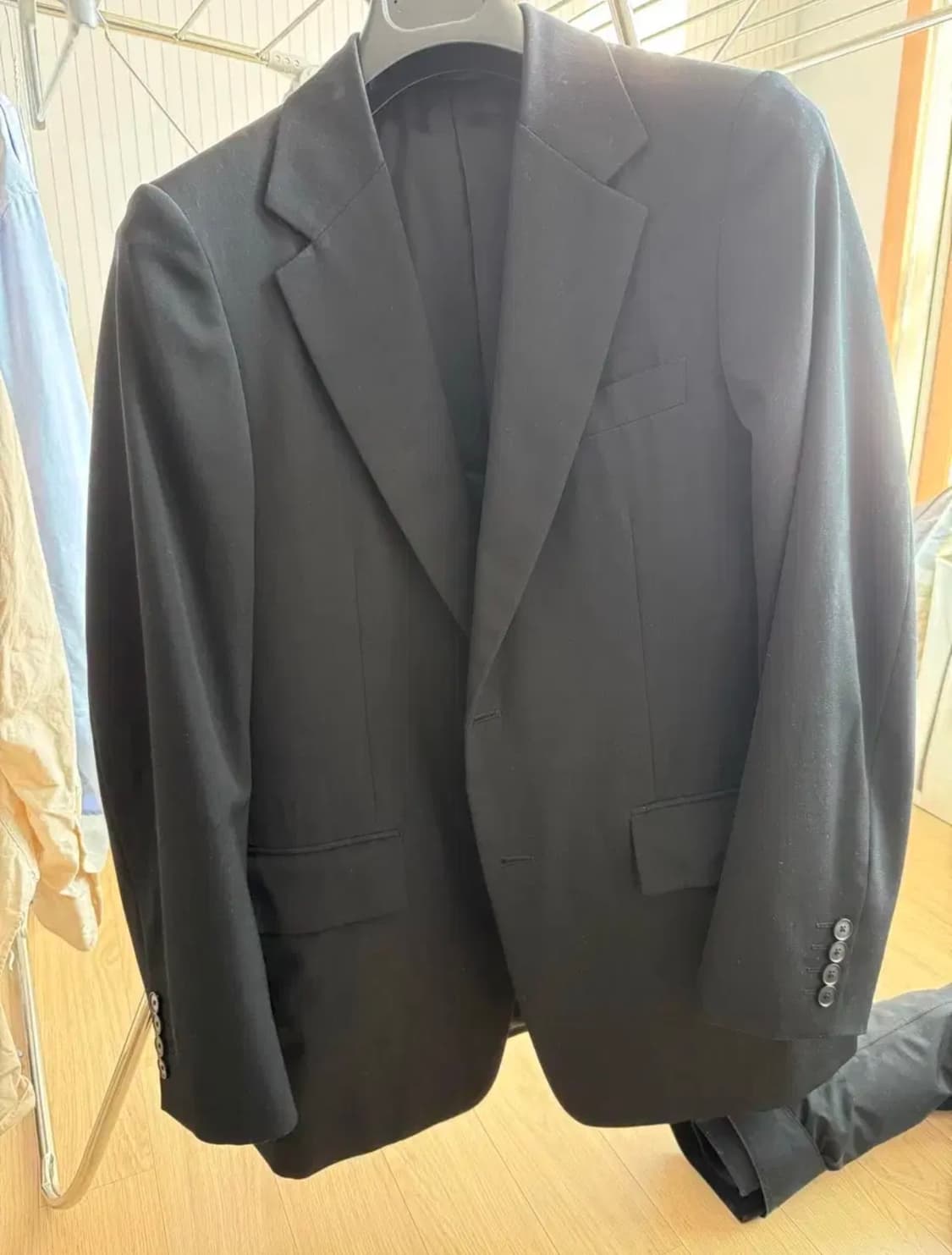 오라리 라이트 울 맥스 개버딘 자켓 25ss 블랙 상품이미지2