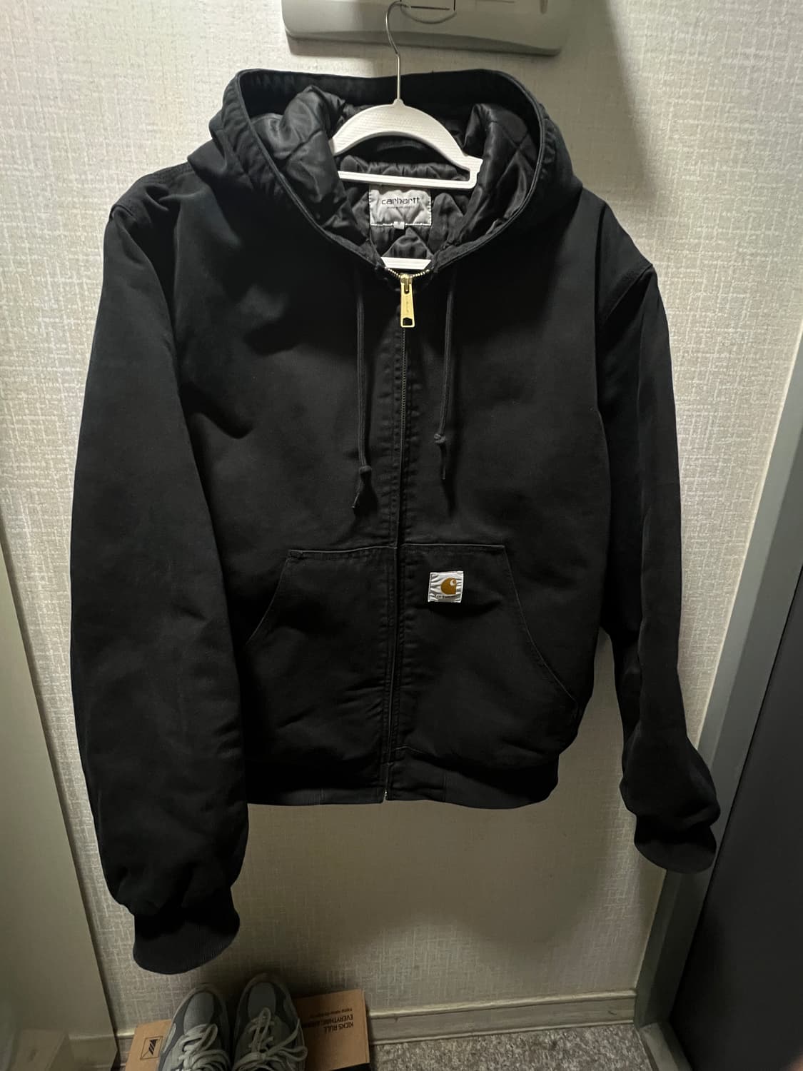 [M]칼하트 OG 액티브 자켓 블랙 스톤 캔버스 상품이미지1