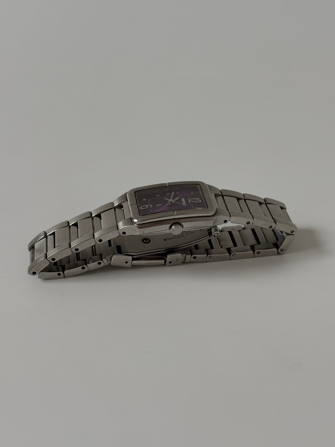 2000s Lukia Purple Silver Square Quartz 상품이미지5