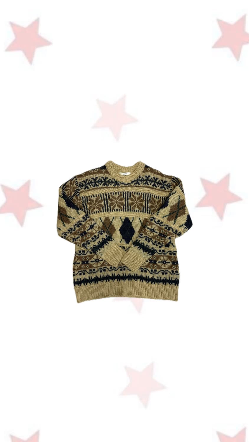 아가일패턴 니트 상품이미지5