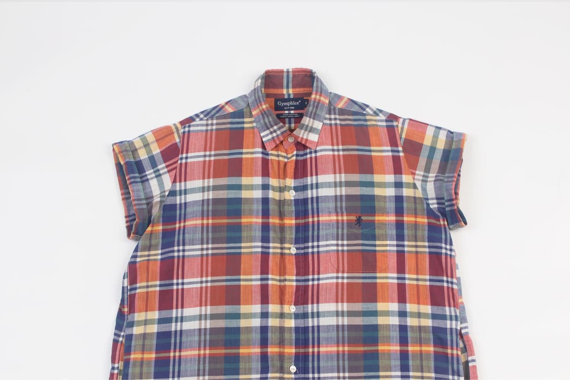 GYMPHLEX Madras Check Shirt 상품이미지2