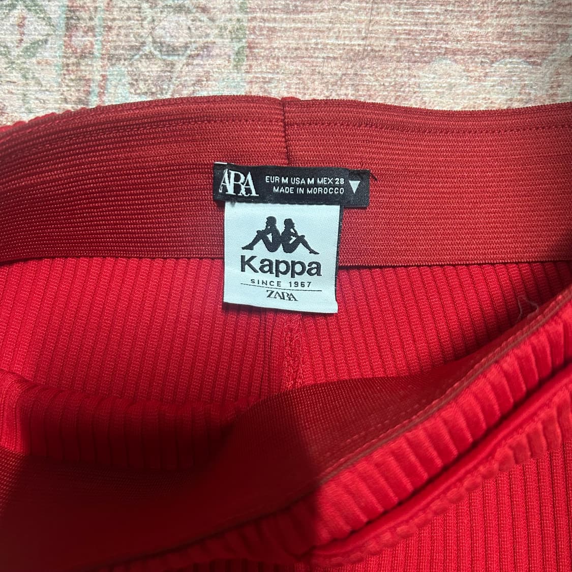 ZARA X KAPPA 레드 숏팬츠 (새상품) 상품이미지2