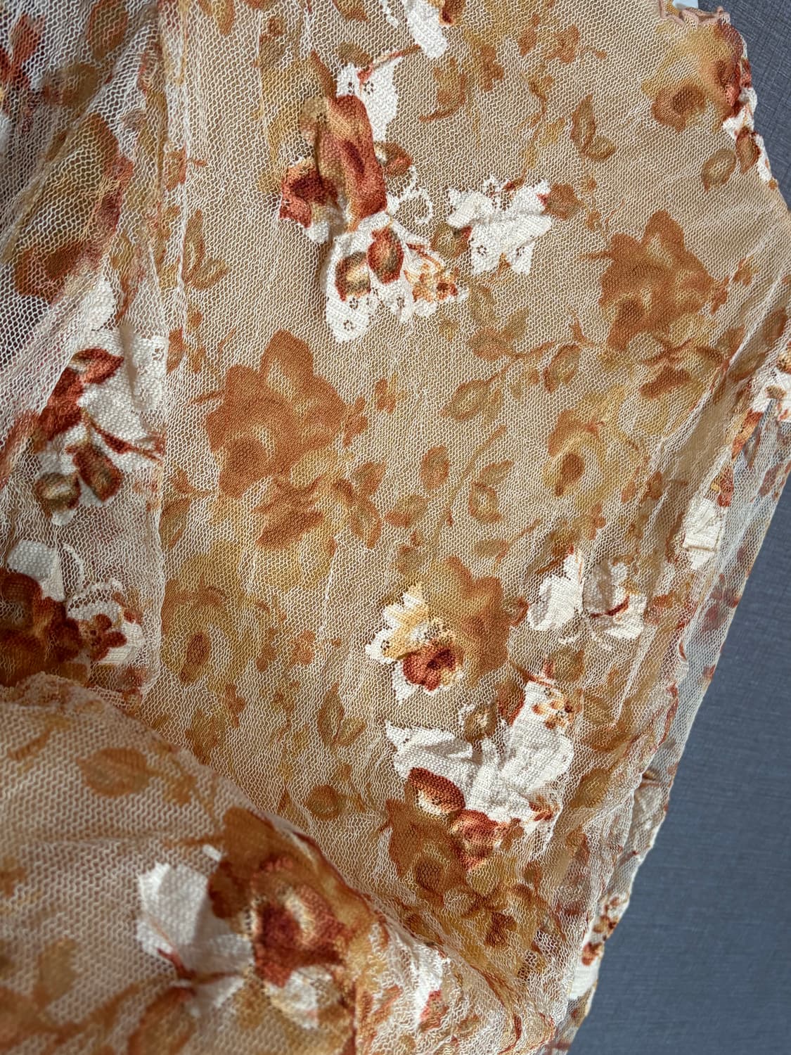 Chercheu 시스루 꽃무늬 블라우스 상품이미지2