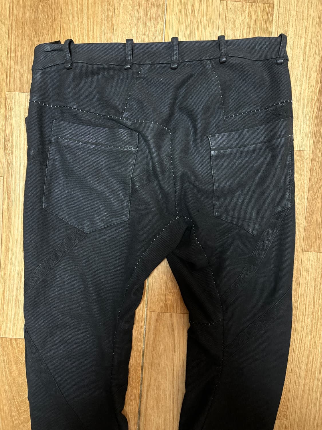 Masnada 수소봉제 왁스 팬츠 상품이미지4