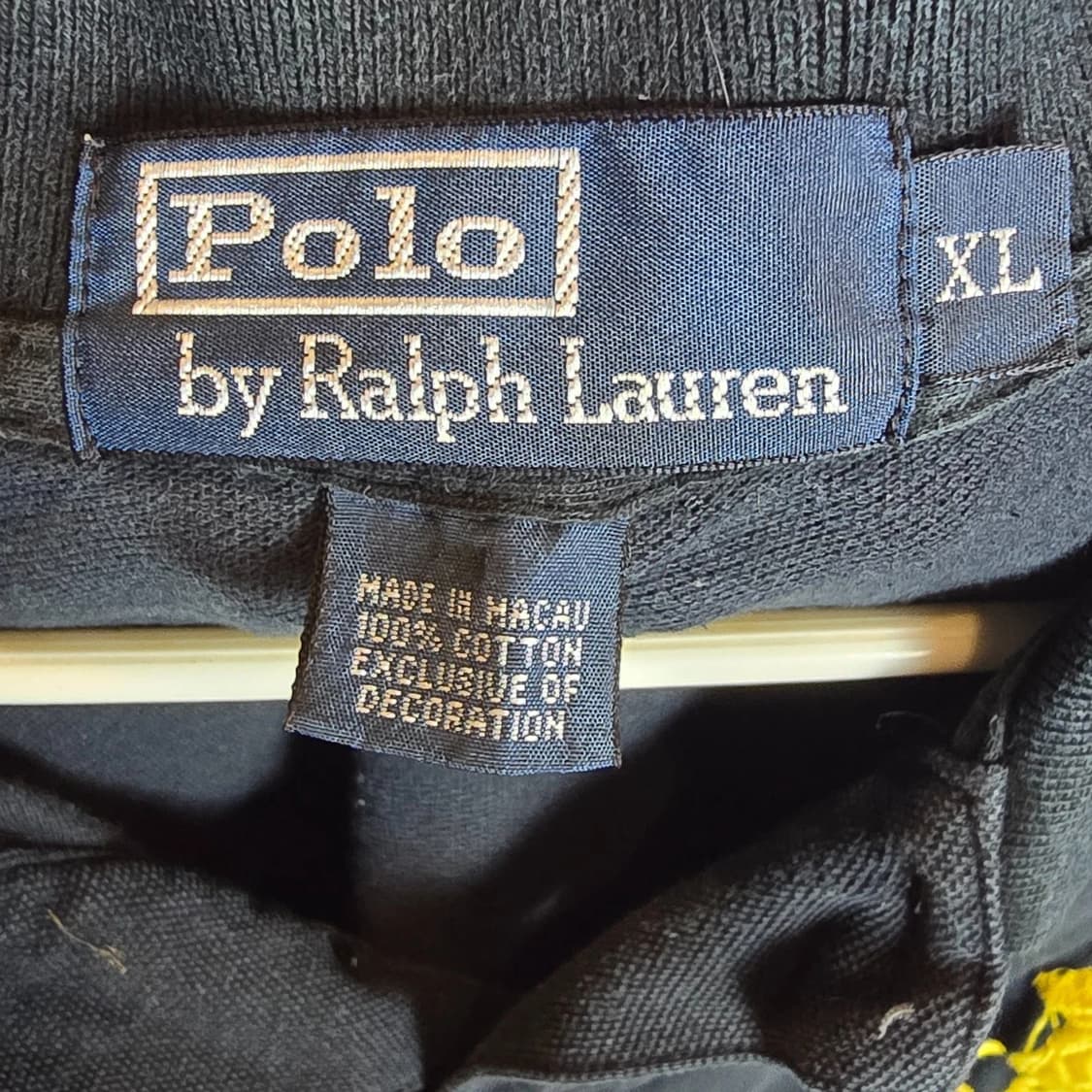 폴로 랄프로렌 빅포니 카라티 블랙 옐로우 상품이미지3